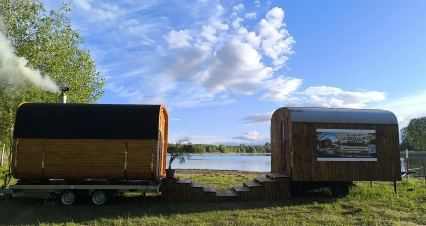 Entspannte Auszeit in der Fasssauna am Mondsee